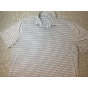 Johnnie-O XL‎ Striped Polo Shirt Performance Stretch Surfer Dude Men's Size XL